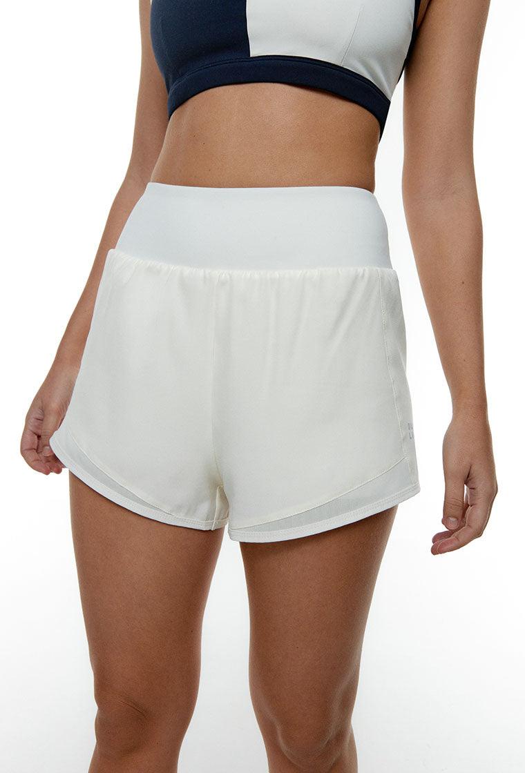 Short deportivo bicolor Mérope - Cream