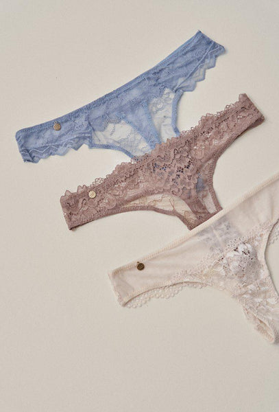 Pack de tangas Carvi, Magoa & Baku - Blue, tan y eggnog